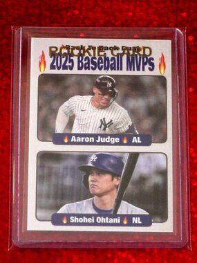 Shohei Ohtani and Aaron Judge MVP Limited Edition Card